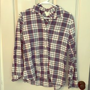 J.Crew Plaid Collared Button Up